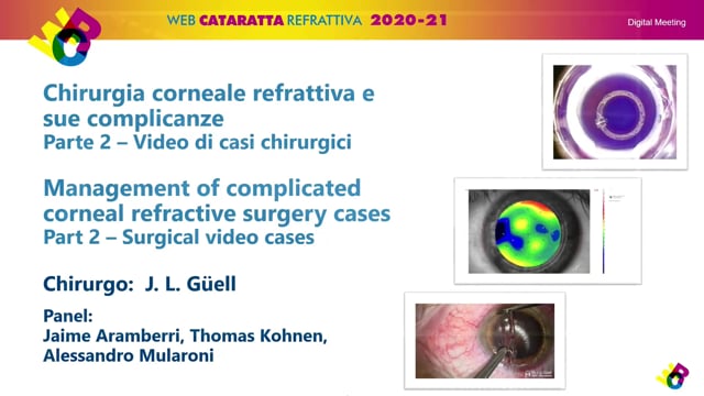 WCR 2020 Parte 2 – Chiururgia corneale refrattiva e sue complicanze