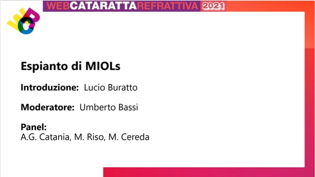 WCR 2021 – Espianto di MIOLs