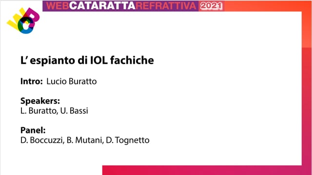 WCR 2021 – L’espianto di IOL fachiche