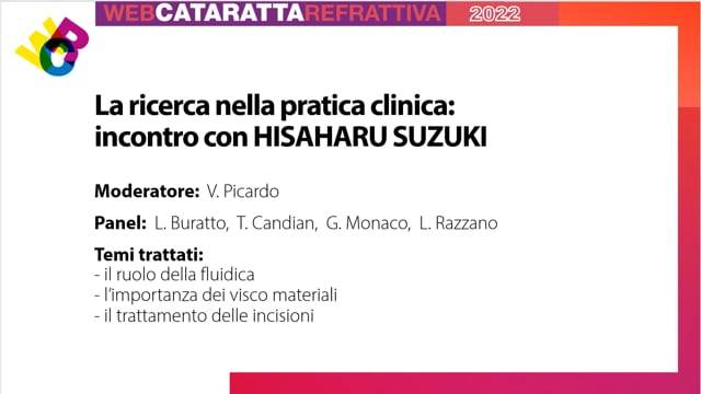 VCR2022: La ricerca nella pratica clinica: incontro con HISAHARU SUZUKI