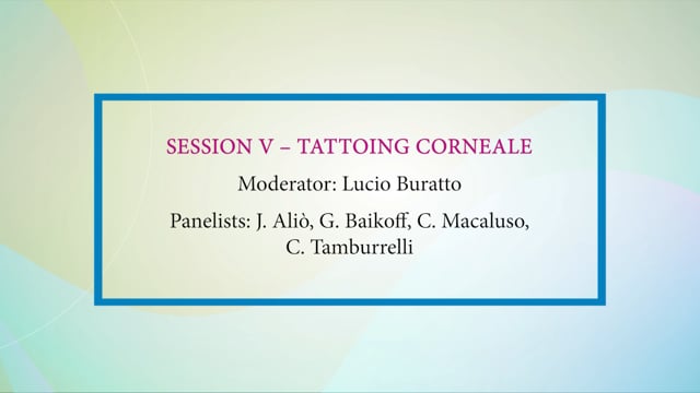 Tattooing Corneale