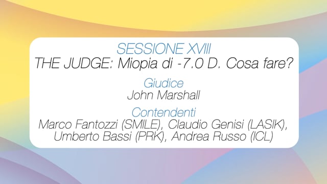 THE JUDGE: Miopia di -7 D. Cosa fare?