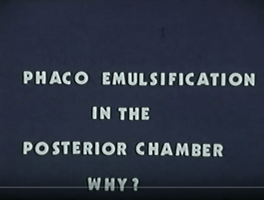 Phacoemulsification in the posterior chamber. Why? – L. Buratto